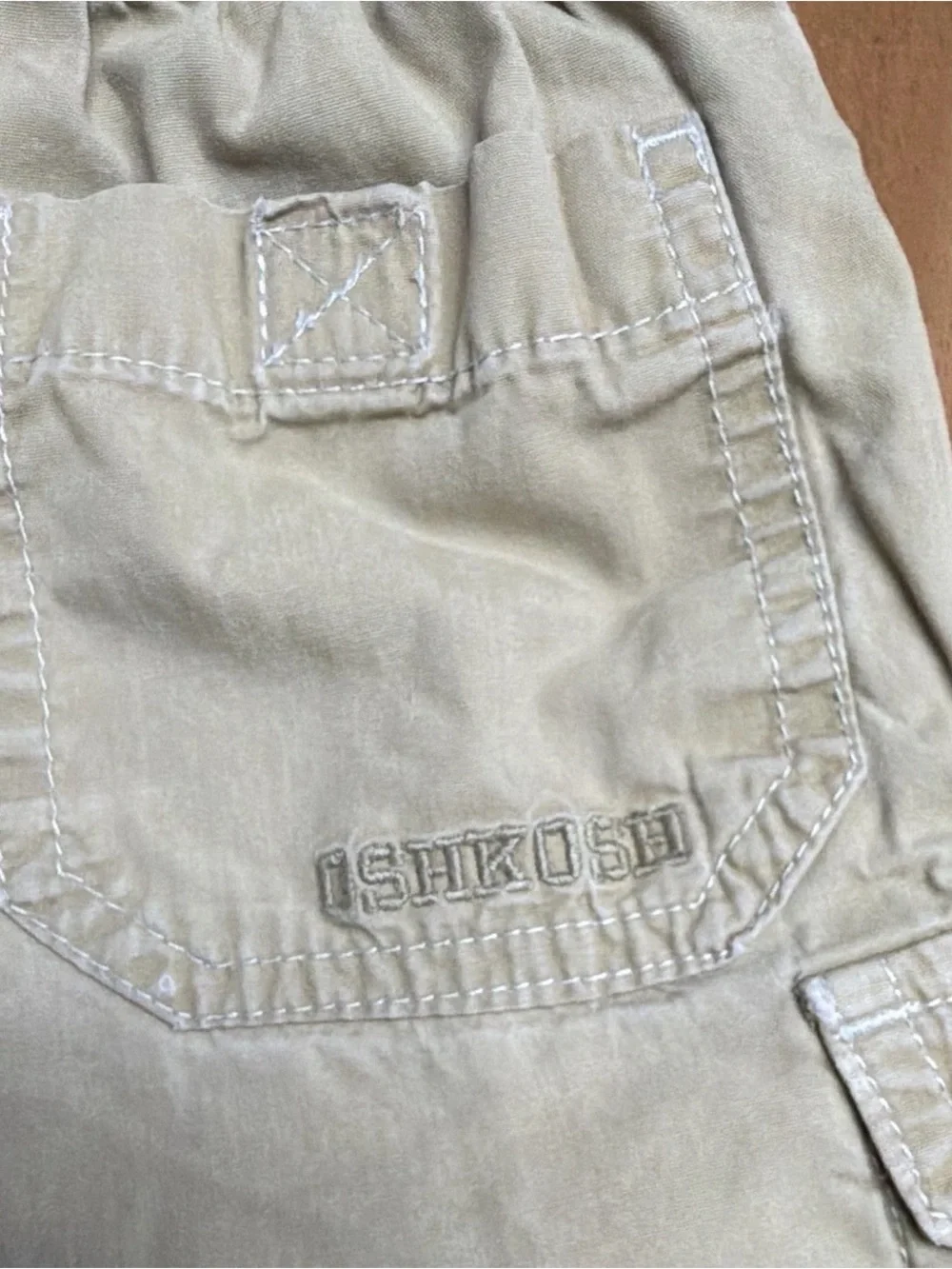 OshKosh B'gosh Tan Drawstring Cargo Shorts